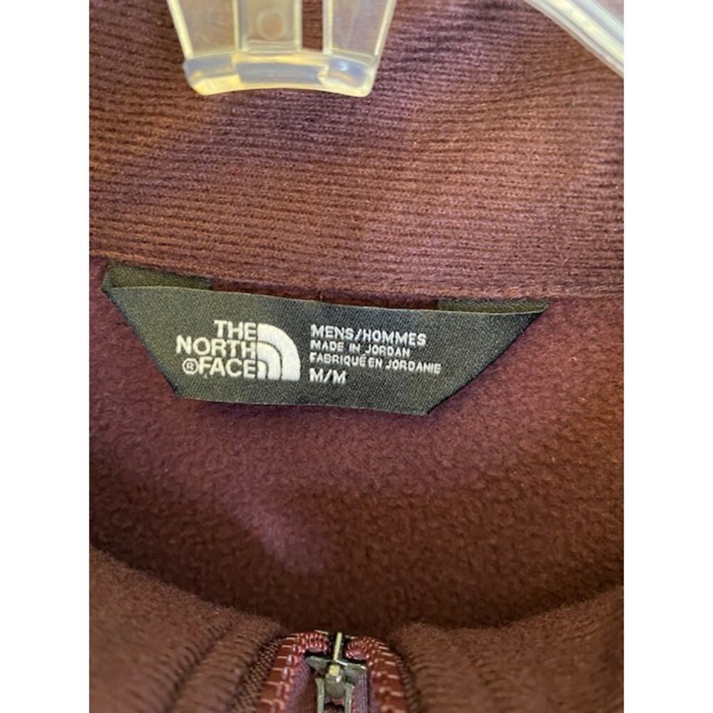 THE NORTH FACE Jacket Mens Medium M Red Brown Full Zip Softshell - Picture 4 of 6